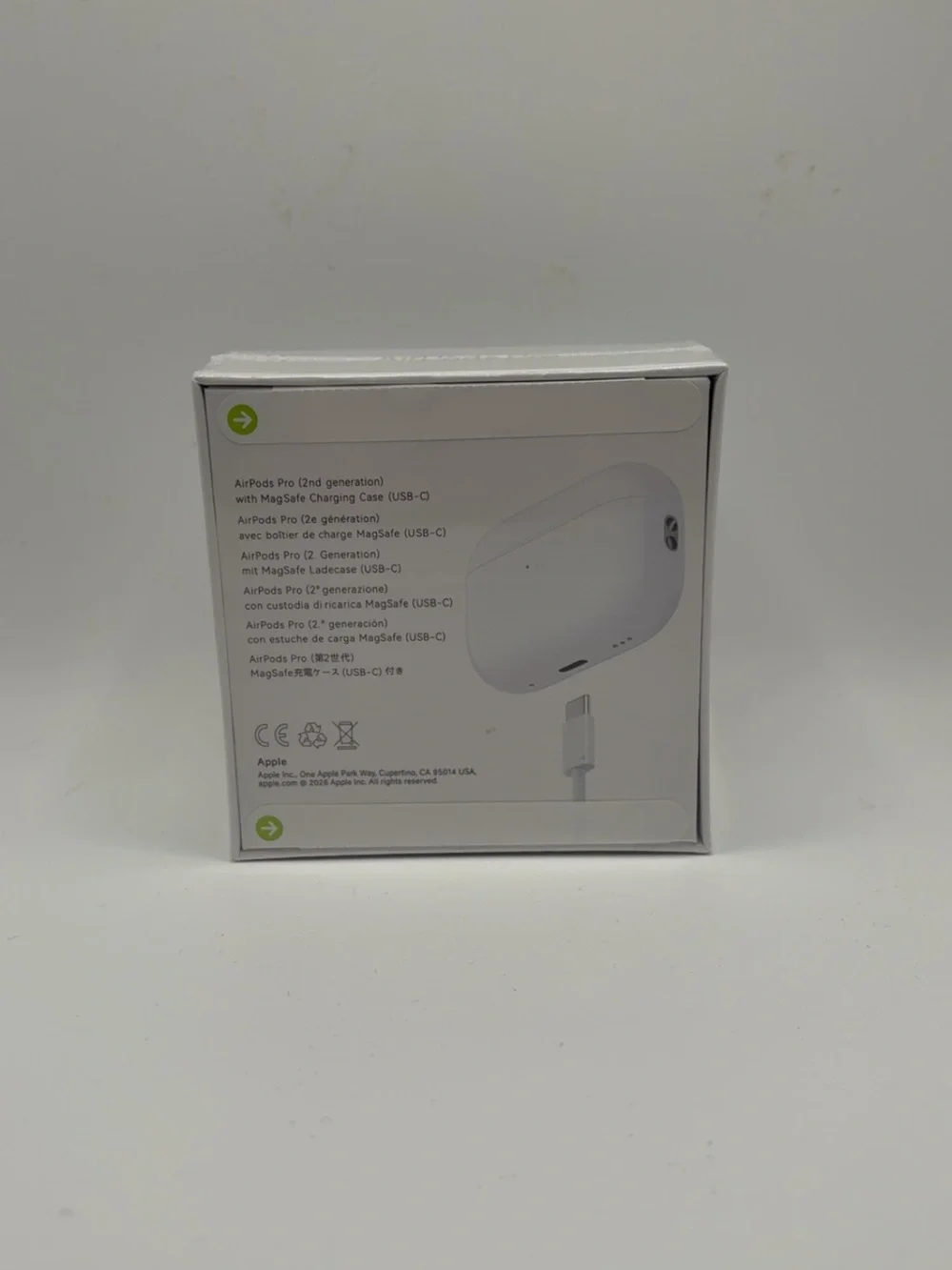 Apple White Wireless Earbuds with Stem Design